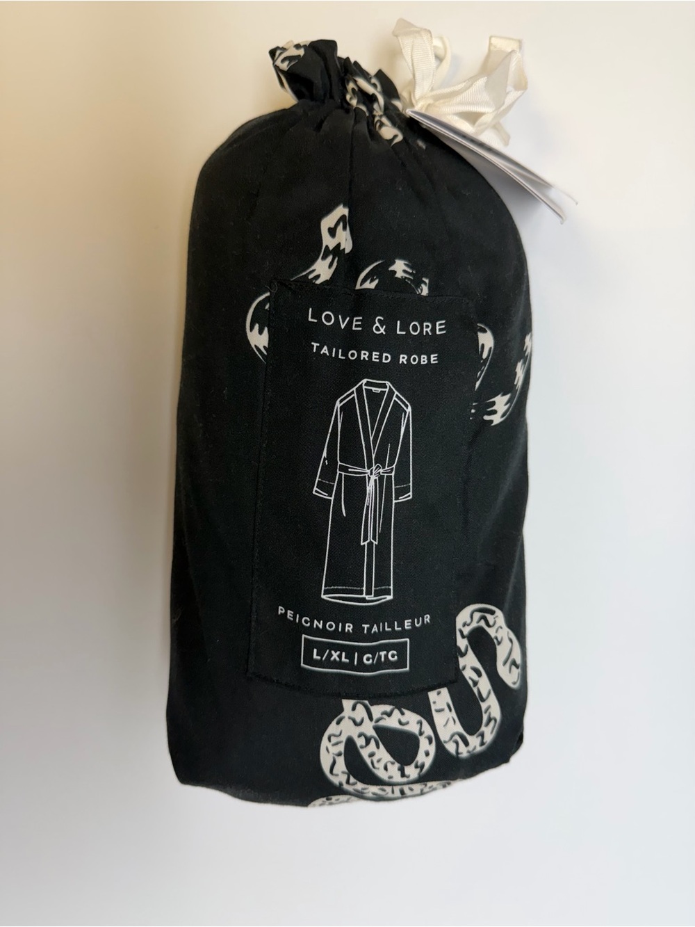 Love & Lore Black Tailored Robe - L/XL